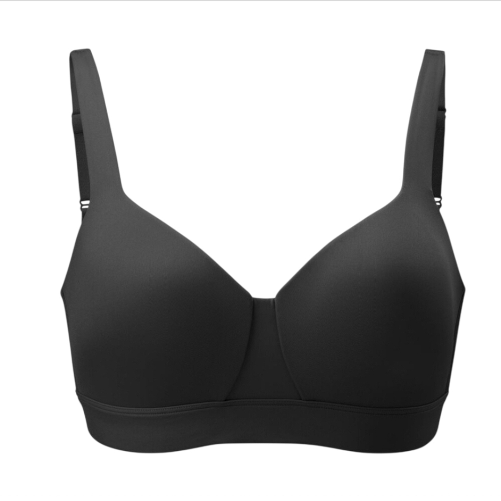 Duluth Trading Women's Armachillo TeeLUXE Bra Black Size 34DD Wire-Free